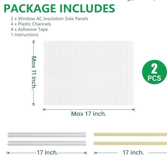 🆕 Window Air Conditioner Side Insulated Panel White - Picture 7 of 11